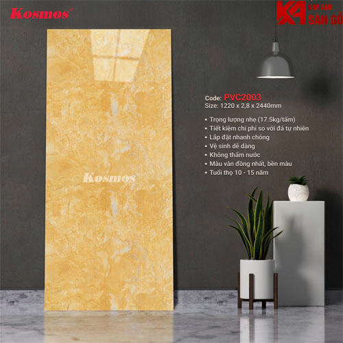 Tấm Ốp Tường PVC Giả Đá Kosmos-2003